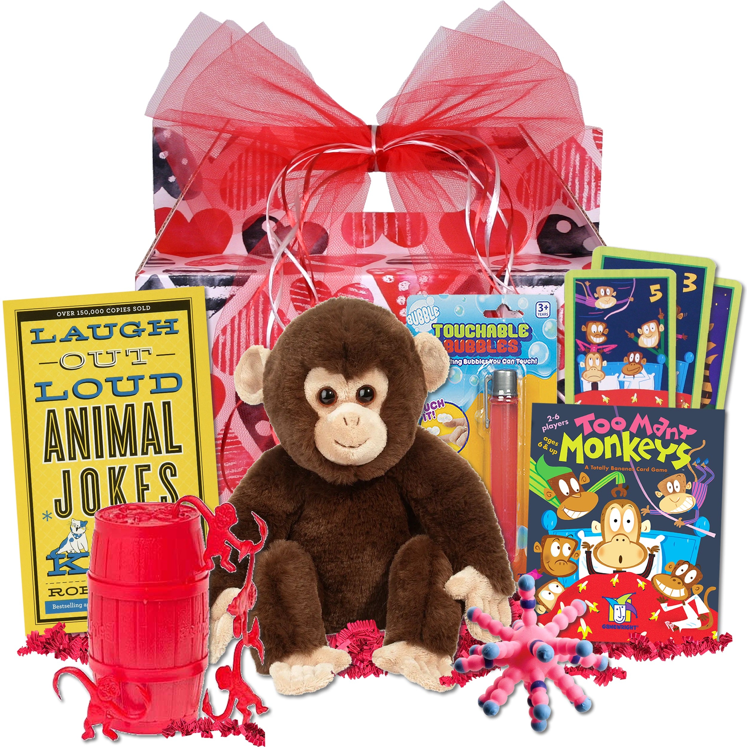 Monkeyshines Valentine Gift Basket